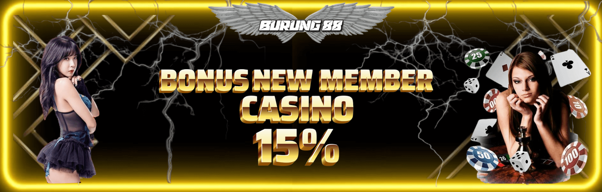 BONUS NEW MEMBER CASINO 15%